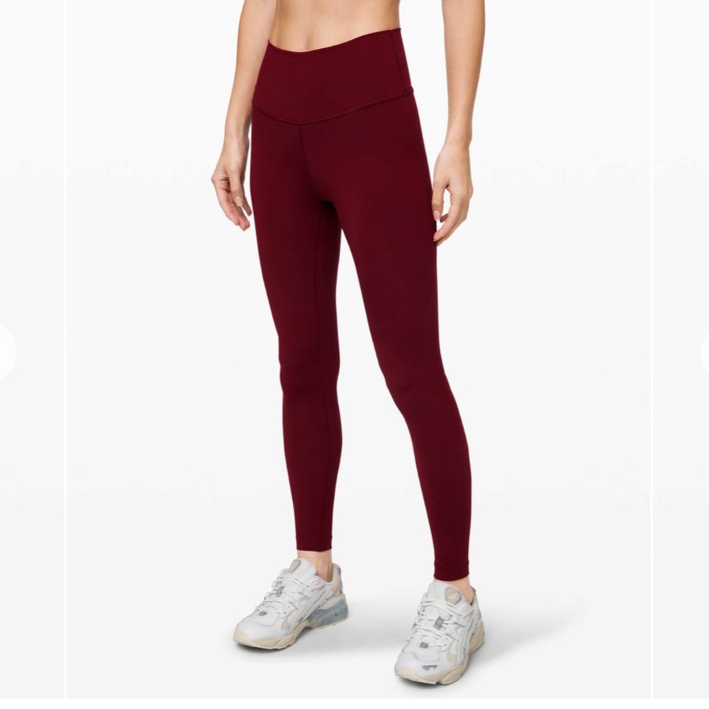 Lululemon Wunder Under High-Rise Tight 25” Maroon